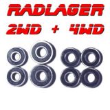 Radlager Kugellager Satz 2RS 8 Lager